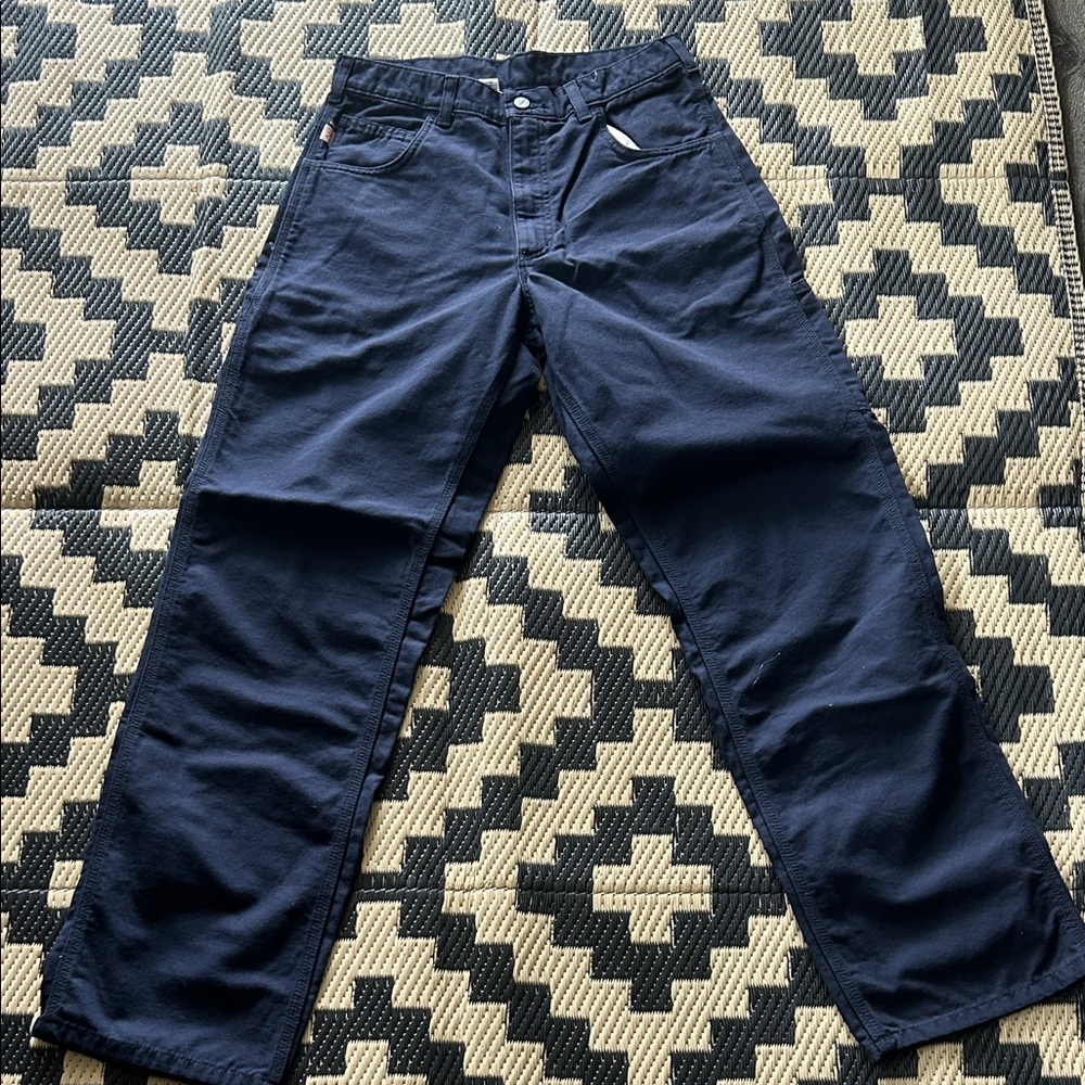 Sold Out - EUC Carhartt Men's Navy Work Pants - Picture 4 of 4